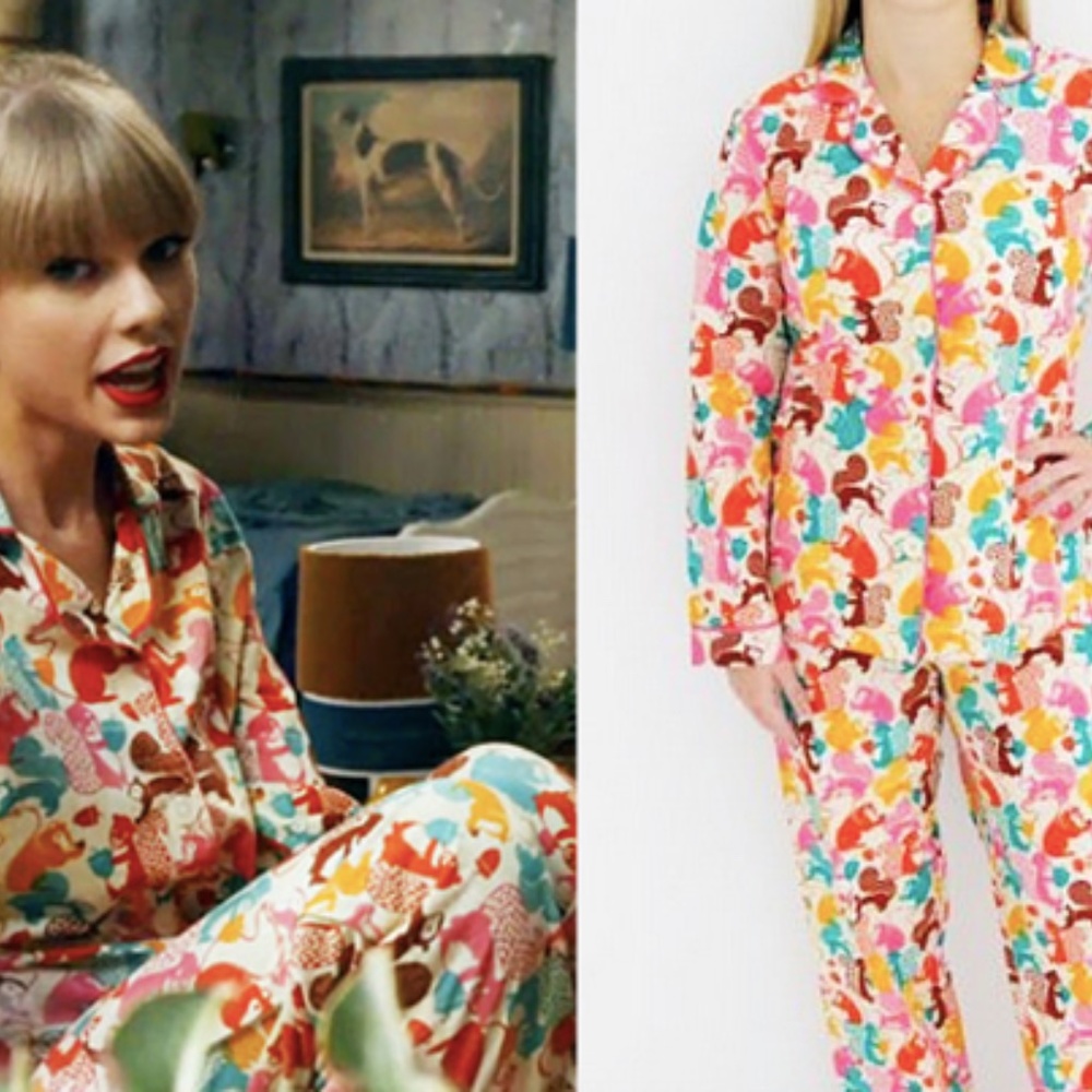 Taylor Swift Pajamas from We are Never Getting Back Together Music Video